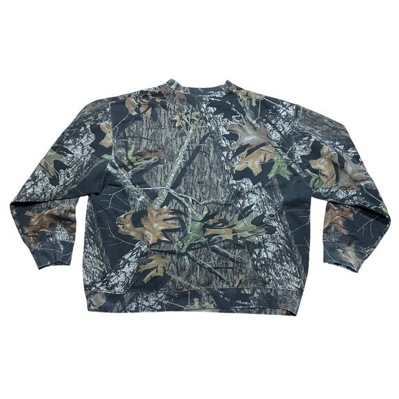 Vintage Filedstaff Mossy Oak Break Out Camo Classic Crewneck Sweatshirt 2XL - Picture 2 of 3